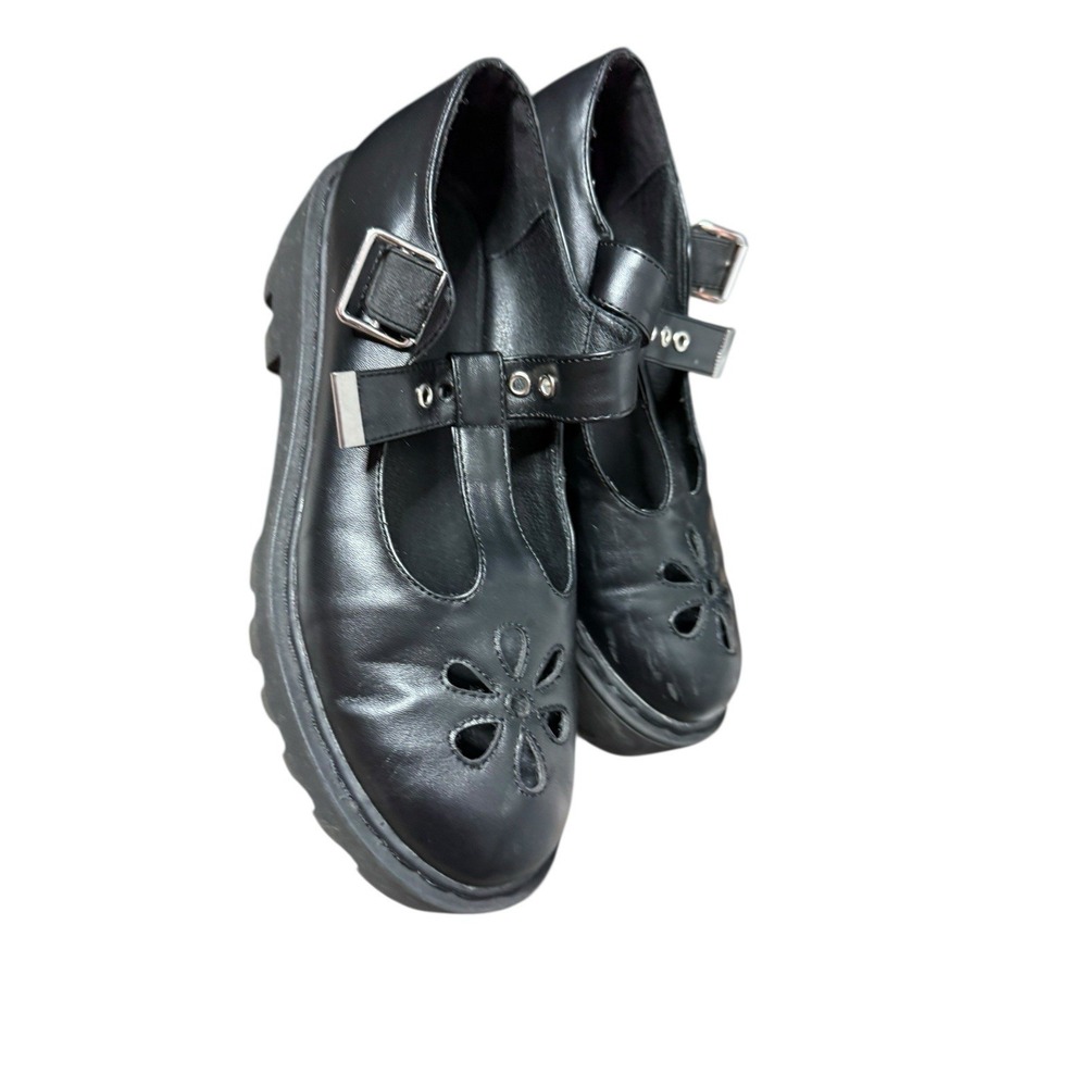 Lamoda Beauty Blossom Mary Janes dolls kill Sz 6 EUC goth witchcore gothic metal